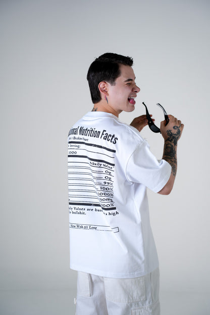 "EMOTIONAL NUTRITION FACTS" TEE