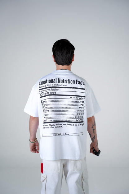 "EMOTIONAL NUTRITION FACTS" TEE