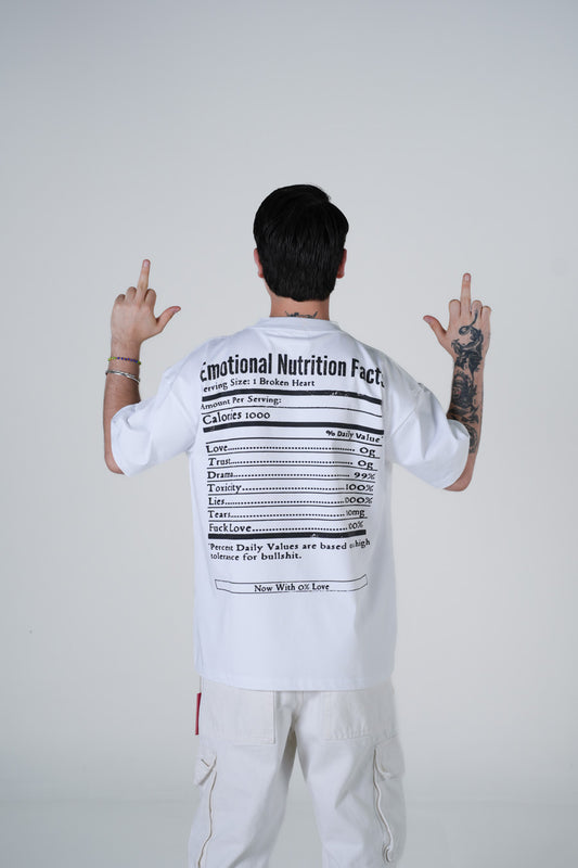 "EMOTIONAL NUTRITION FACTS" TEE